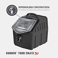 Vista 4 de GUNNER Contenedor de almacenamiento de comida para perros de 30 libras, contenedor impermeable y hermético para alimentos para mascotas, contenedor