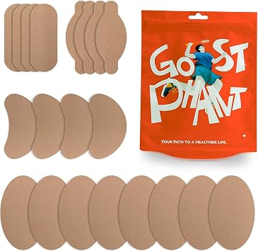 Moleskin for Feet, Moleskin Adhesive Pads, Mole Skin Patch for Blisters, Shoes, Toes, Heel | Blister Prevention Tape Pads Reduce Friction - 4 Sheets 24 Pieces Total