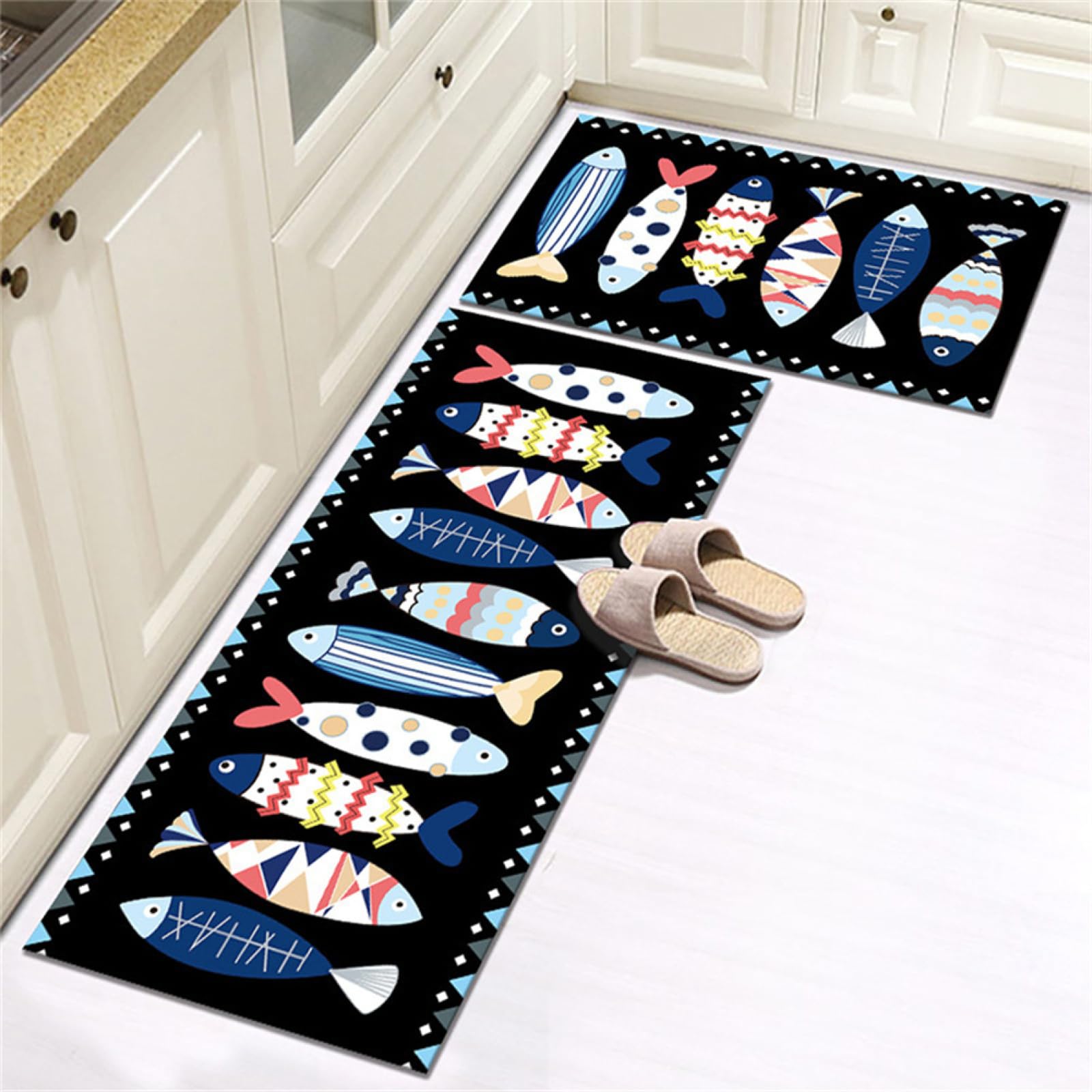 Tapis cuisine super absorbe eau huile pour éviter les sols glissants de l'intérieur