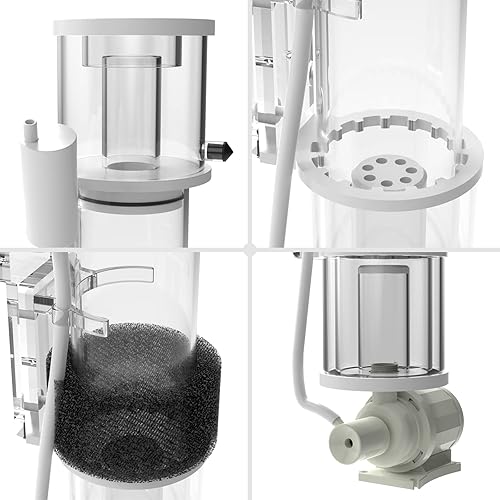Miniatura 4 de MagTool Nano AIO Tank Protein Skimmers para todo en un tanque de arrecife de hasta 35-45 galones (DC-SQ50)