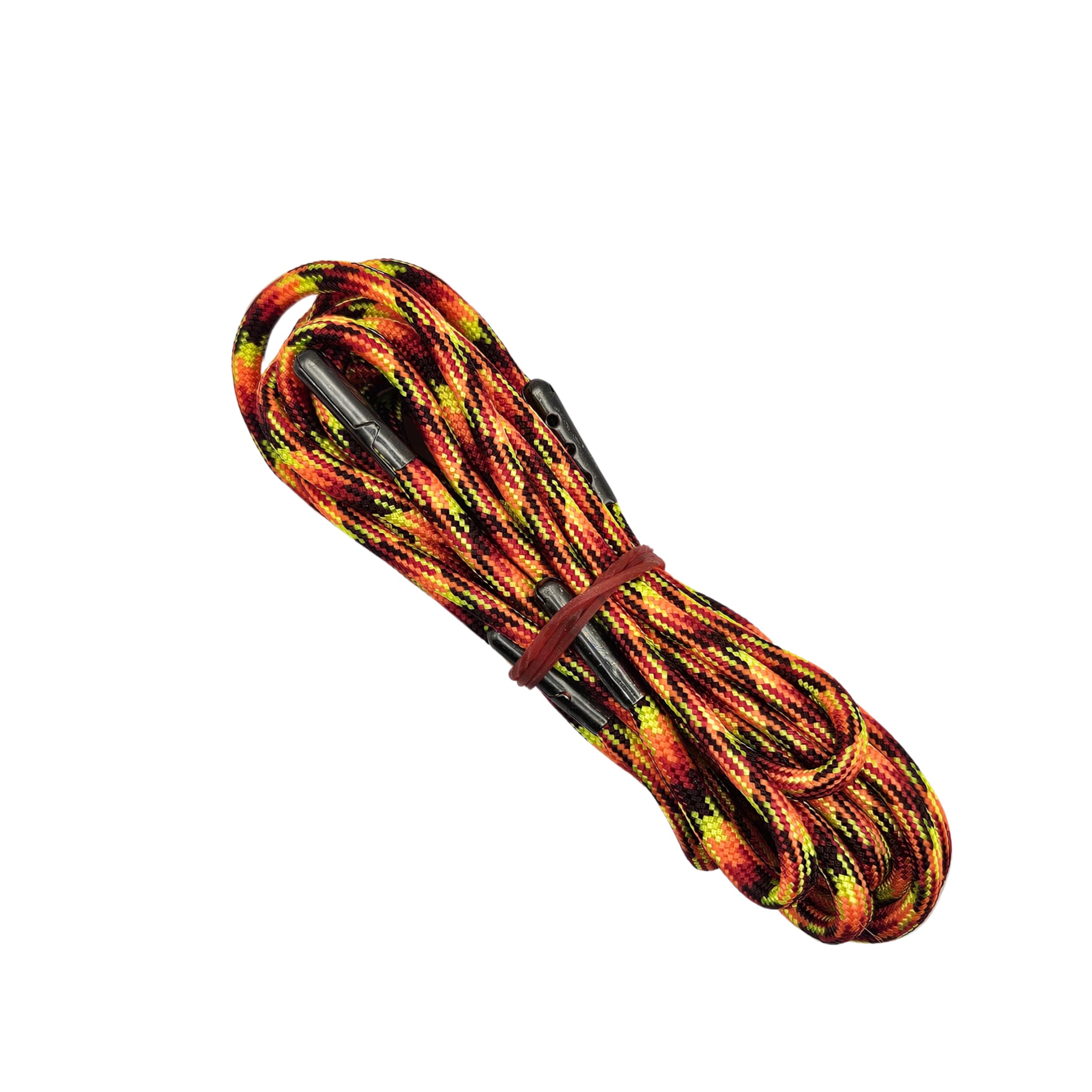 Generic Multicolor Paracord Shoelace 550 Pound Strength Made in USA 2 Pack Round with Metal Aglet