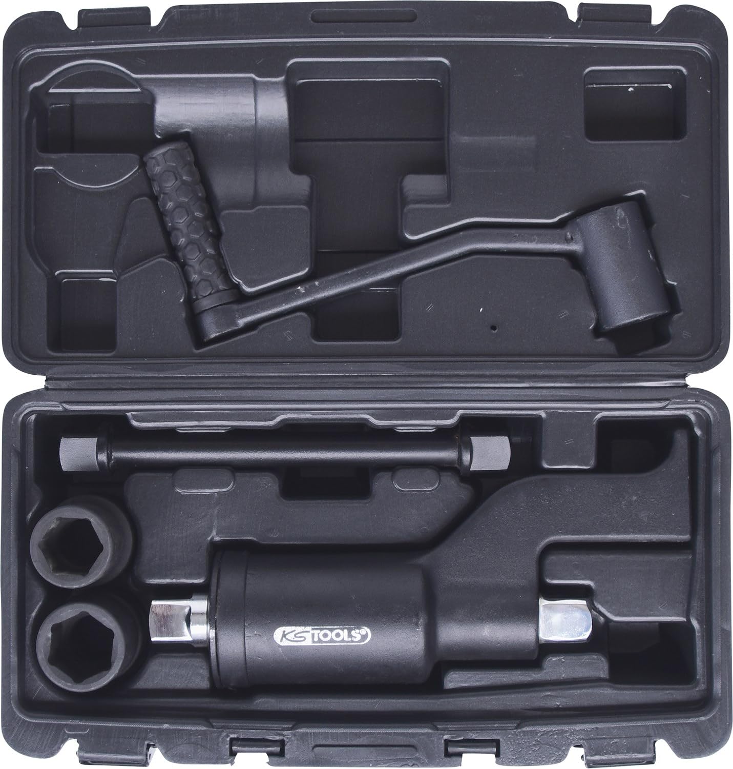 KS Tools 516.1155 1" Serie con Moltiplicatore di Forza Universale, 5 Pezzi, 30 e 33 mm, 1"