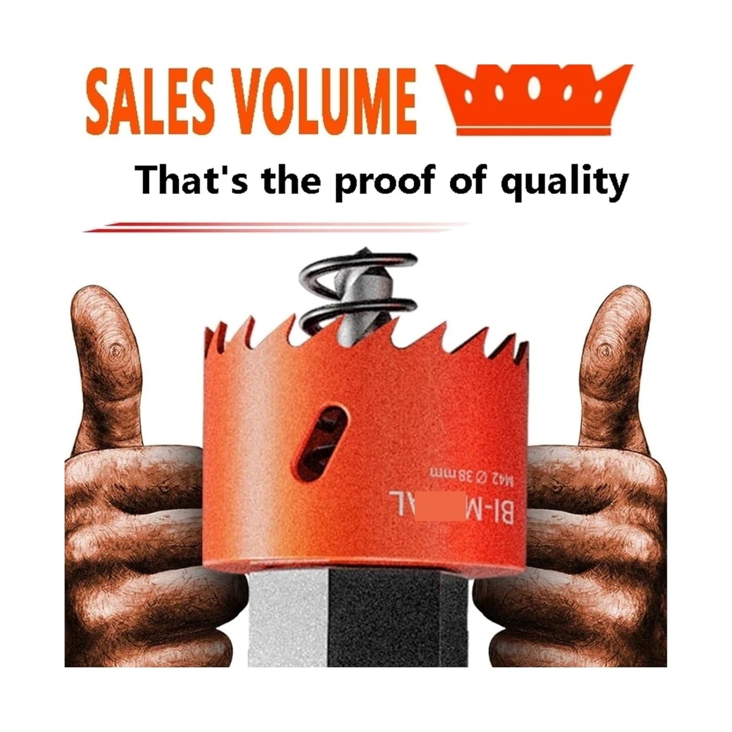 Hole Saw Kit 16-210mm M42 Bi-Metal Hole Saw HSS Drill Bits Drilling Crown for Metal Iron Aluminum Stainless Wood Cutter Tools Professional(165mm,10pcs)
