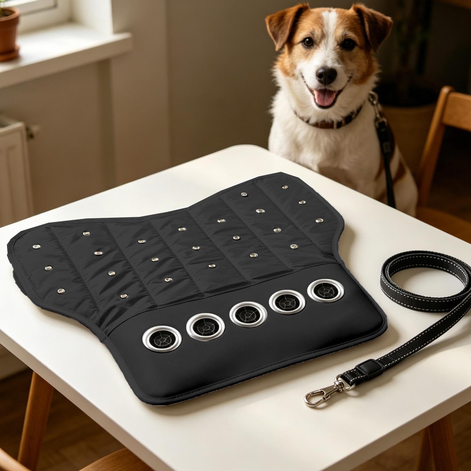 Tappetino da Passeggino per Cani Con Ventola A 3 Velocità Cuscinetto | Copertina Rinfrescante per Gatto da Passeggino Per Interni Esterni Casa Viaggio Animali Cuccioli Gatto Cane Taglia P