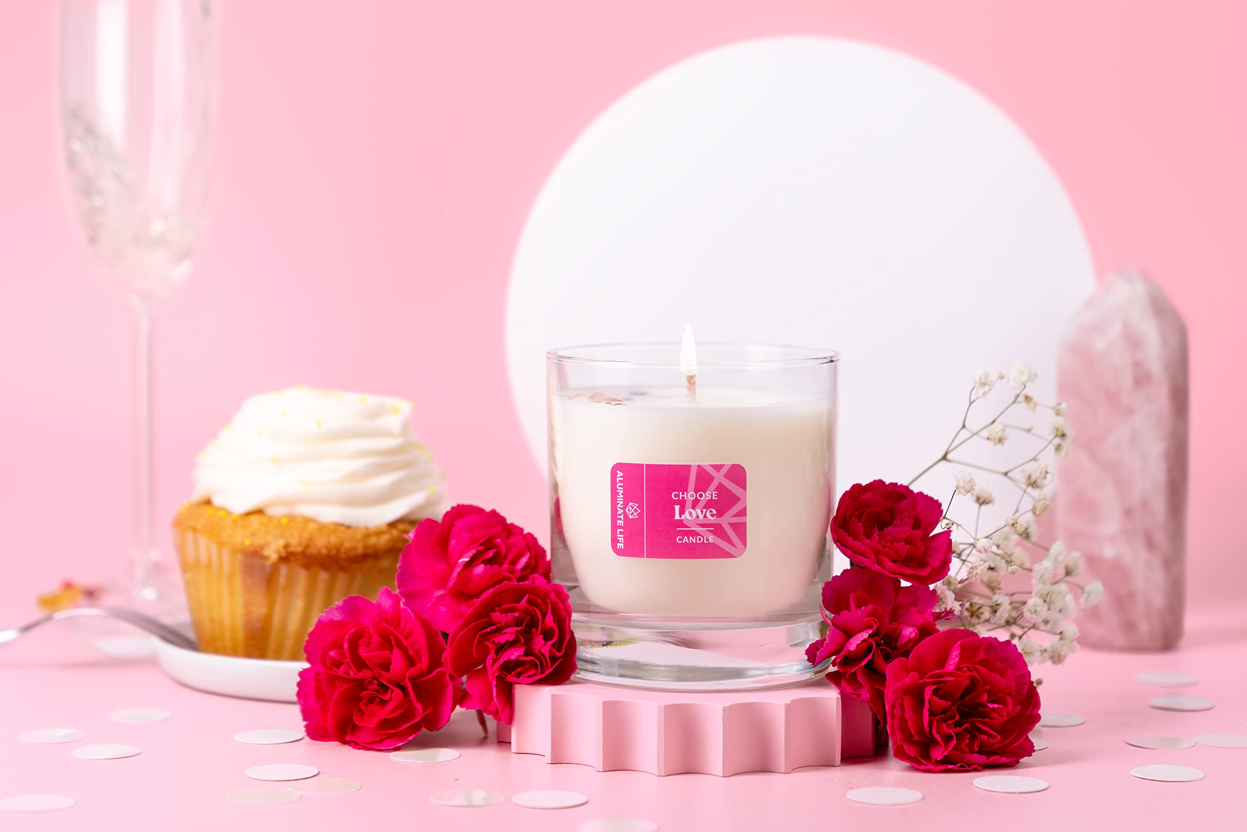 LOVE LUXURY CANDLE - ピンク