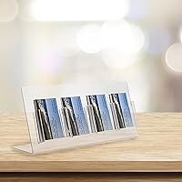 Vista 10 de Source One - Tarjetero vertical transparente de bolsillo de lujo, encimera (1 paquete, 2 niveles 8 bolsillos)