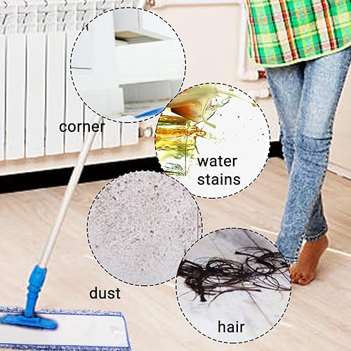 Miniatura 5 de CONEHOY 8 almohadillas de limpieza de microfibra compatibles con Bona Mops, almohadillas de limpieza de microfibra de repuesto, cabezales de