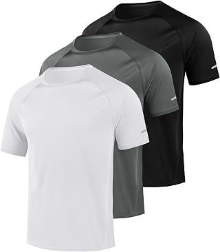 LITTLE BEAUTY 3 Pack Athletic Workout Shirts