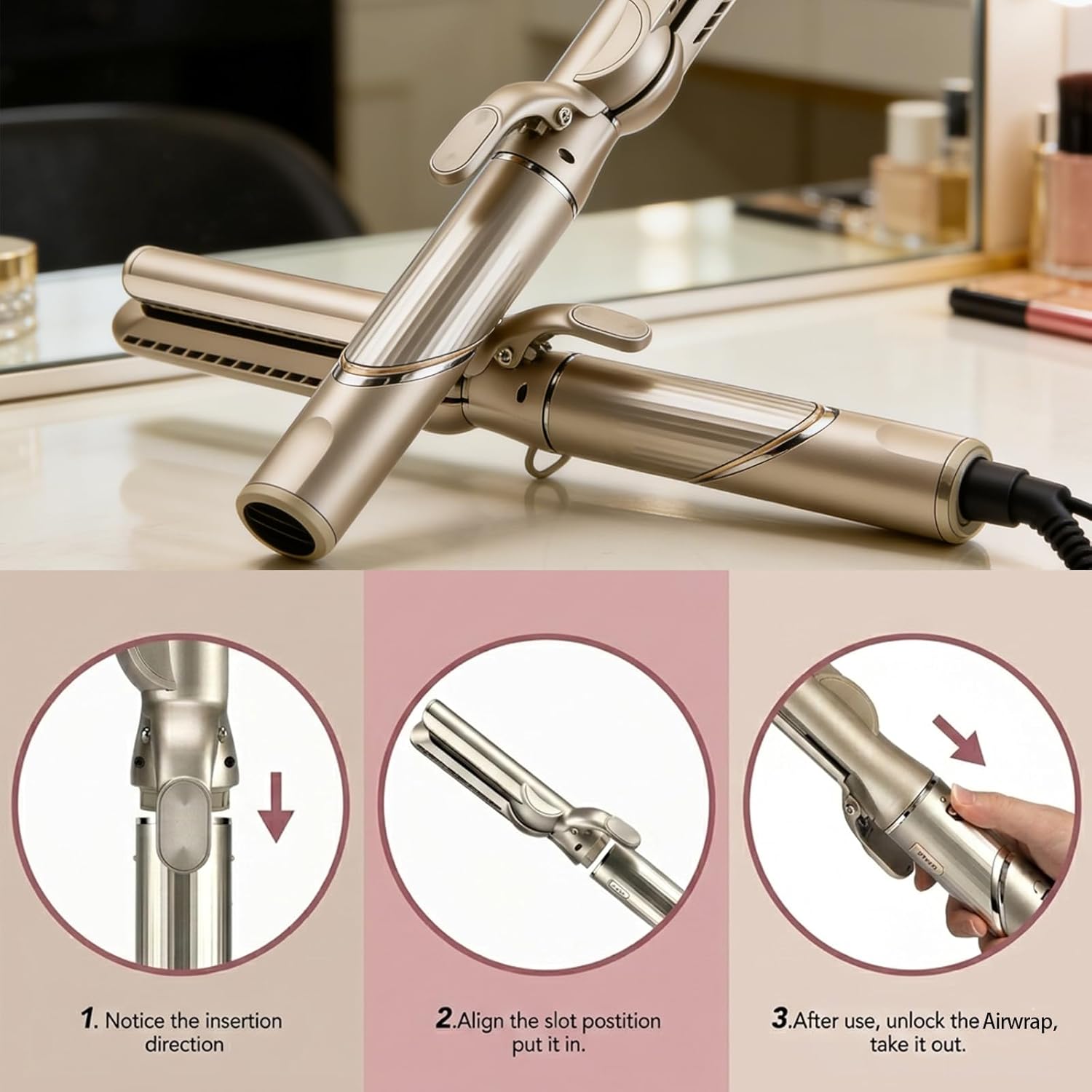 Airflow Smooth Attachment, Smooth Nozzle for Frizz-Free, Healthy Hair with No Hot Plates – Perfect for Straightening Wet/Damp Hair，Compatible with Shark FlexStyle Stone