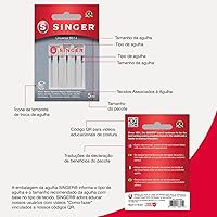 Vista 6 de Singer 10-Pack Universal 2020 Sewing Machine Needles, Size 90/14