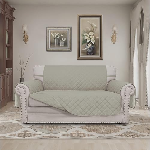 Miniatura 458 de Easy-Going - Funda reversible para sofá, resistente al agua, con varillas de espuma y correas elásticas, protector de muebles para mascotas y perros