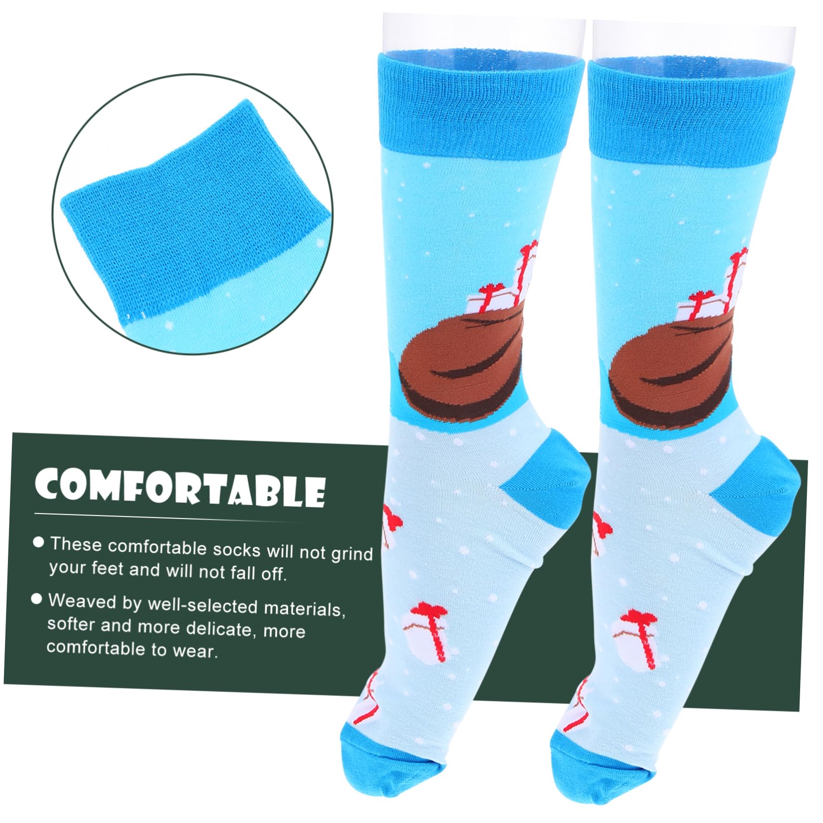 Cabilock 5 Pares calcetines navideños calcetines termicos calcetines térmicos medias de algodón calcetines para mujer invierno calcetines de los hombres calcetines mujer calcetín caliente