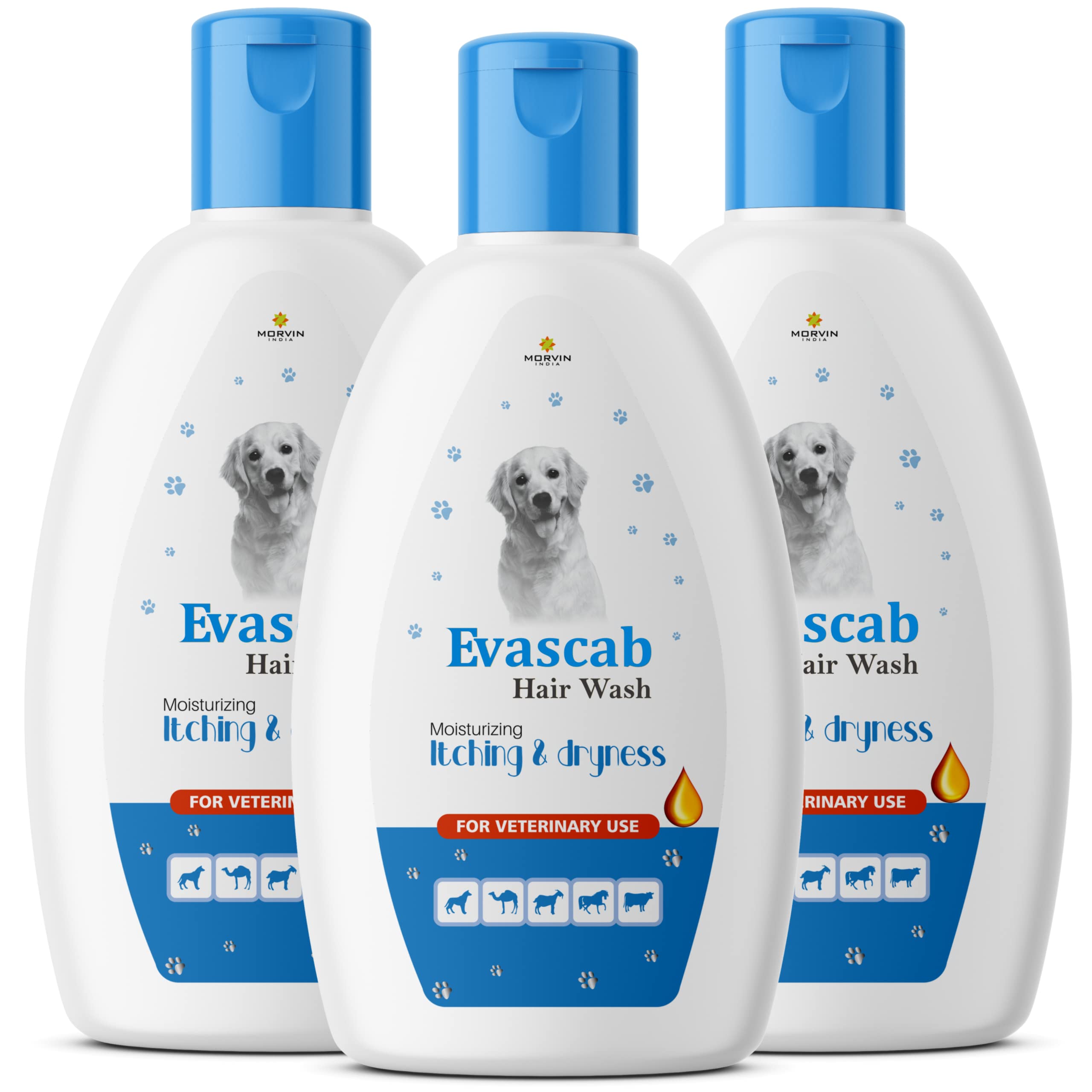 Morvin India Evascab Dog Shampoo/Hair Wash with Fresh Scent, Moisturizing, Conditioning, Itching & Dryness (200ml, Pack of 2) (B07Z8TM872) Amazon Price History, Amazon Price Tracker