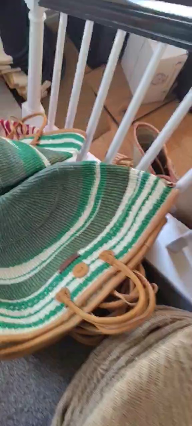 Bolso de playa tejido a mano SAWA SAWA en sisal, bolsón ligero para mercado miniatura 7