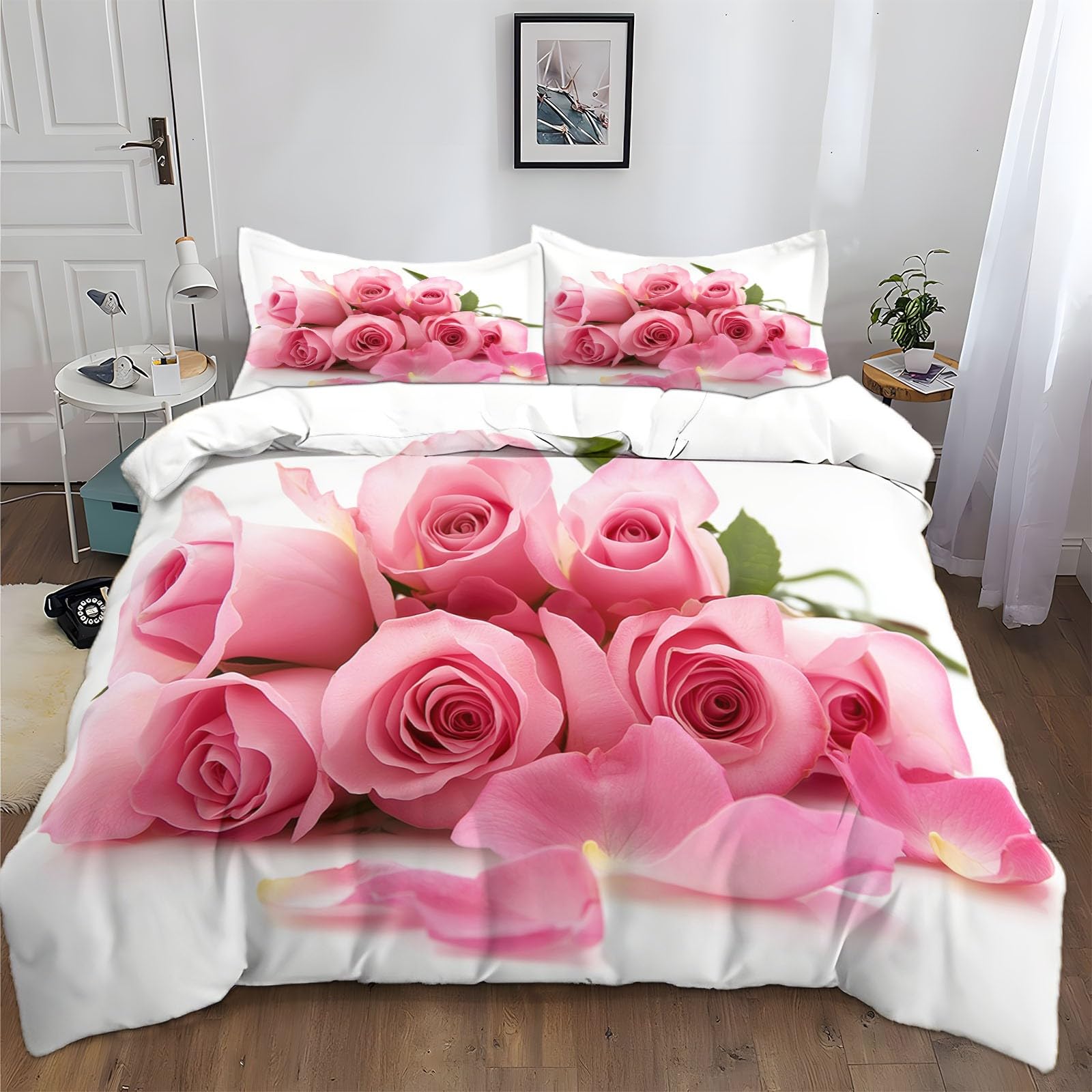 Housse de couette 240x260 cm microfibre haut de gamme au fini soyeux