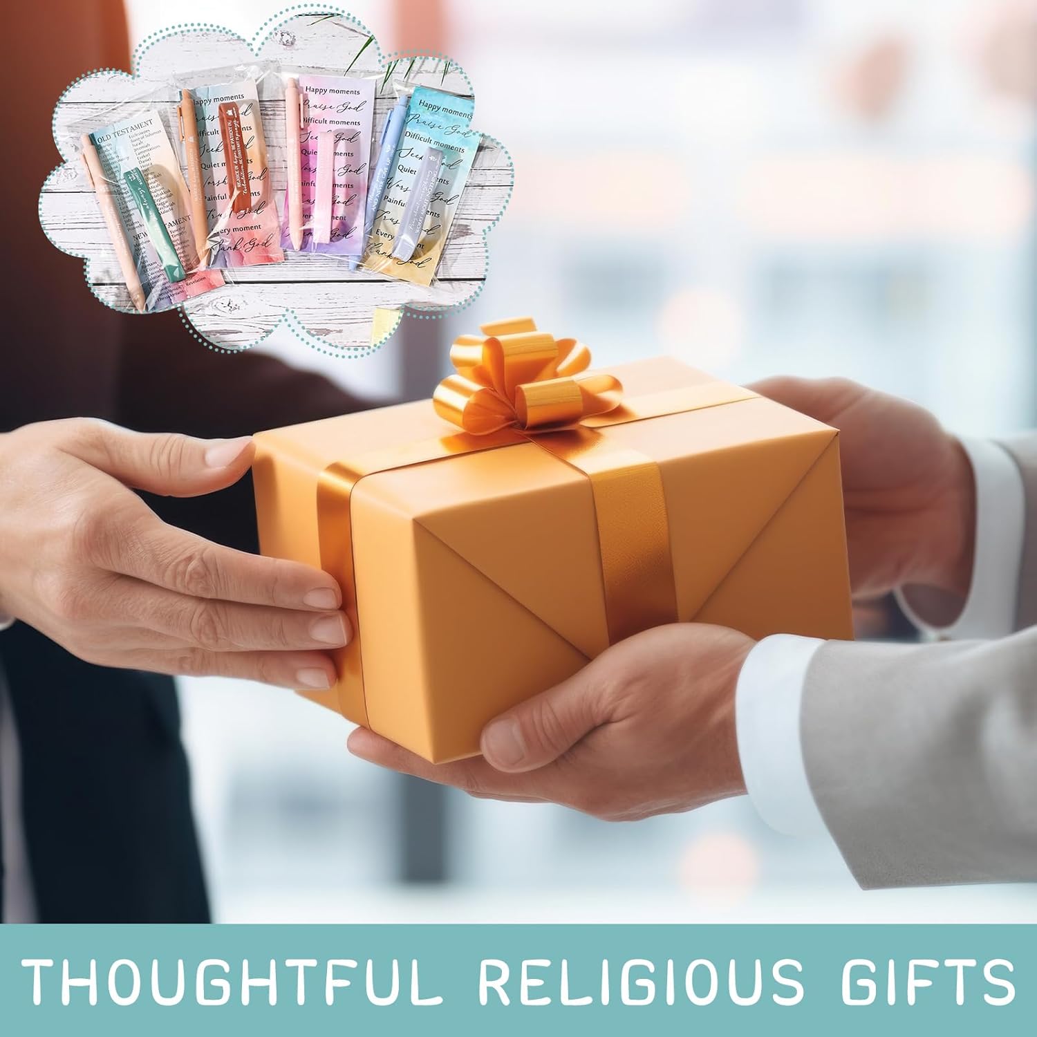 30 Sets Valentines Day Christian Gift Bulk Bible Verse Ballpoint Pens Christian Bracelets and Scripture Bookmarks for Women Men Church Pastor Clergy Sunday School Teacher - Image 7