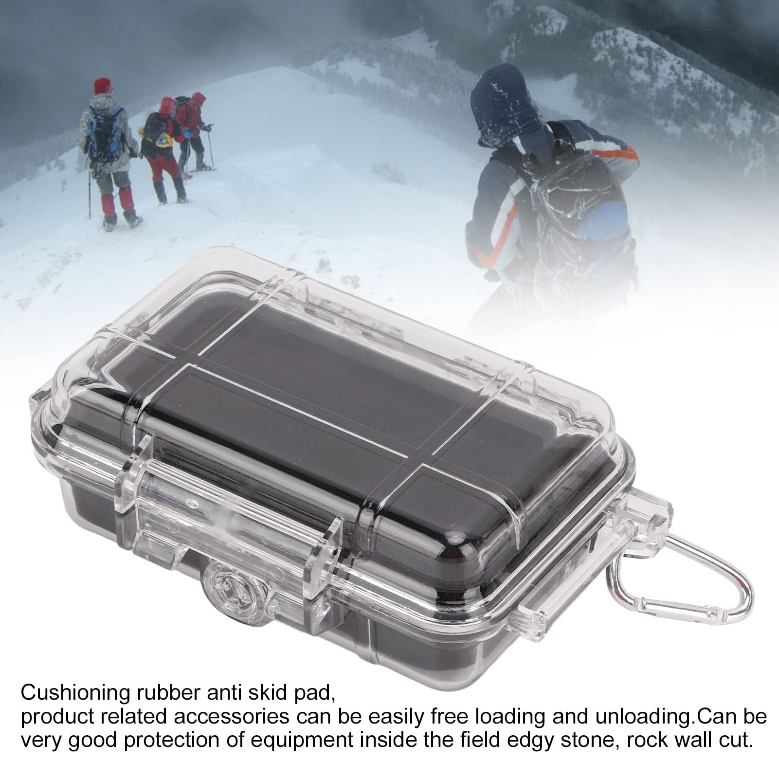 GOTOTOP Waterproofing Shockproof Dry Box Outdoor Airtight Survival with Shock Absorption Liner for Camping Fishing Boating (Small)