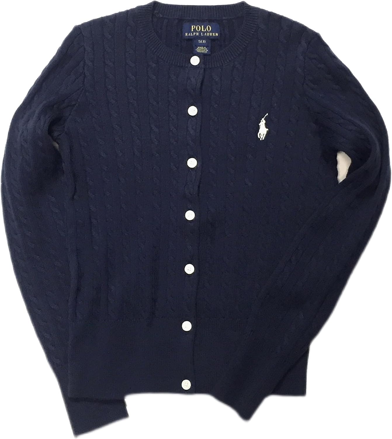 Polo Ralph Lauren Kids Girl's Cable Knit Cotton Cardigan (Little Kids/Big Kids)