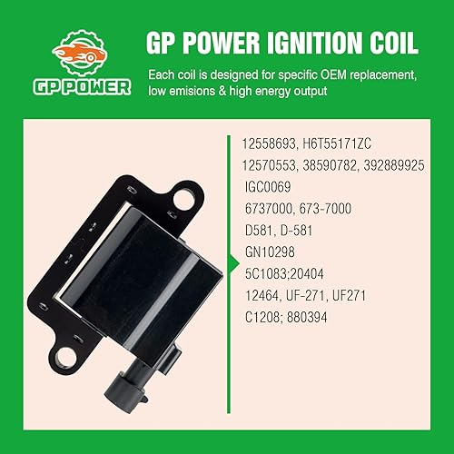 Miniatura 7 de Juego de 8 bobinas de encendido cuadradas compatibles con Cadillac Chevy GMC Escalade Avalanche Silverado Suburban Tahoe Topkick Savanna Sierra