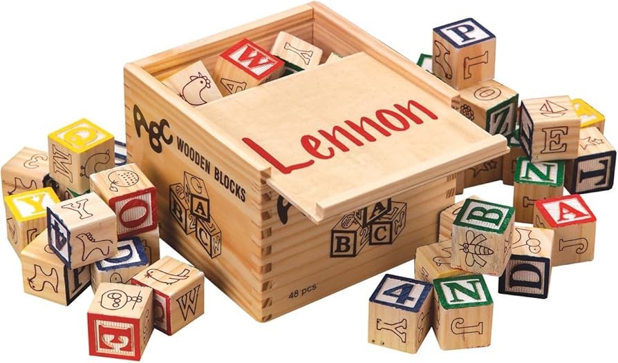 Amazon.com: Fox Valley Traders Miles Kimball Custom Box of Blocks