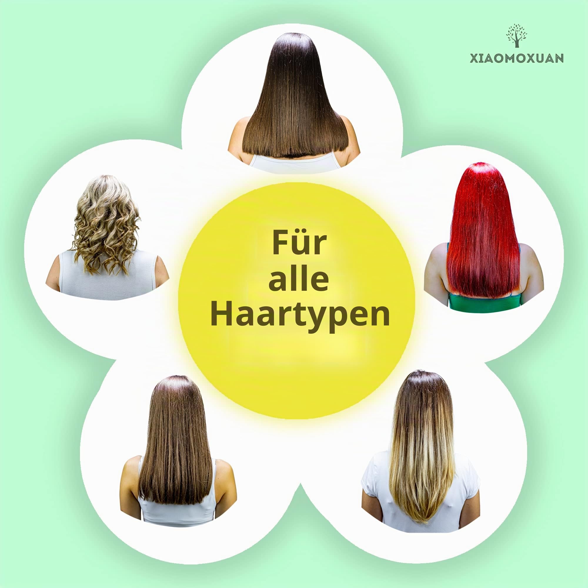 Xiaomoxuan Kollagen-Haarmaske mit Bio-Teebaumöl für trockenes & geschädigtes Haar – Tiefenpflegende & feuchtigkeitsspendende Behandlung, natürliche Splis-End-Reparatur, 260 ml