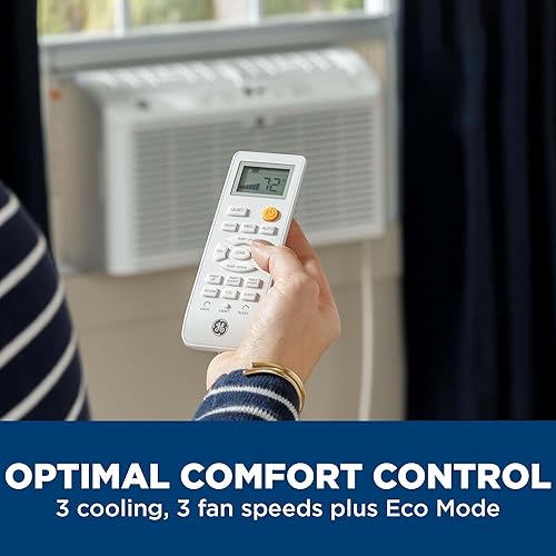 Miniatura 4 de GE Aire acondicionado de ventana ultra silencioso de 6,200 BTU para habitaciones pequeñas y dormitorios, control mediante control remoto, unidad de
