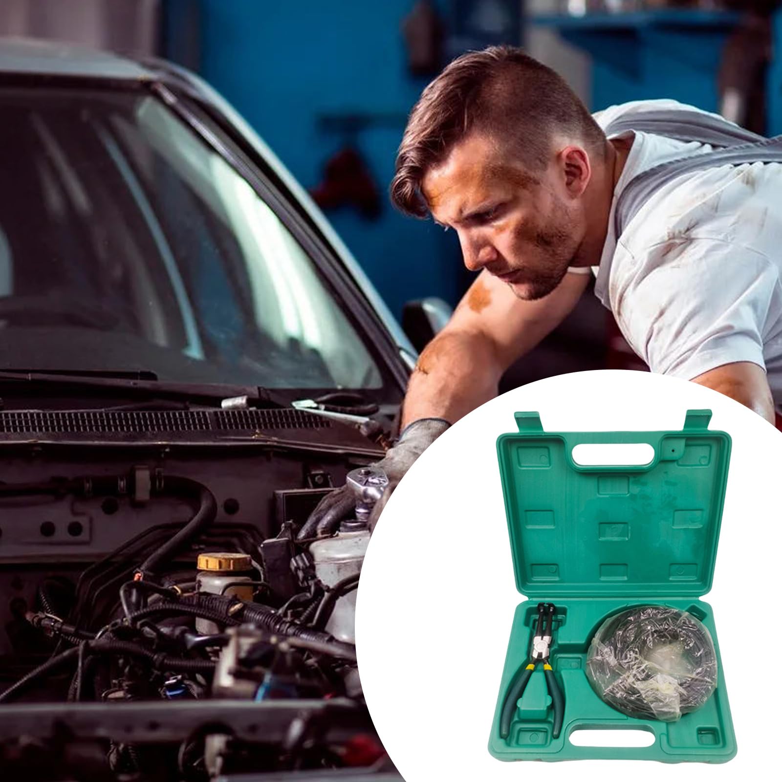 Piston Rings Engine Repair Tool Set For Car Mechanics And DIYer Enthusiasts Feature 14 Coils Adjustable Design