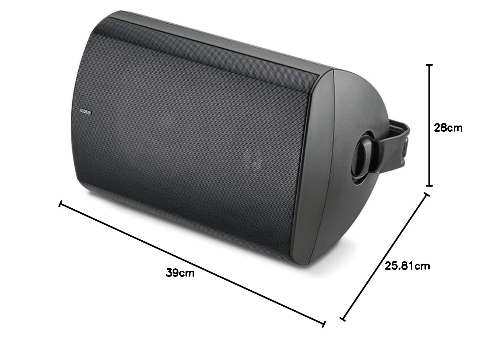 Focal 100 OD8 Außenlautsprecher, Schwarz (Stück)