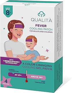 لاصقة خافضة للحرارة لمعالجة الحمى للاطفال والكبار من كواليتيا، أخضر عدد 1