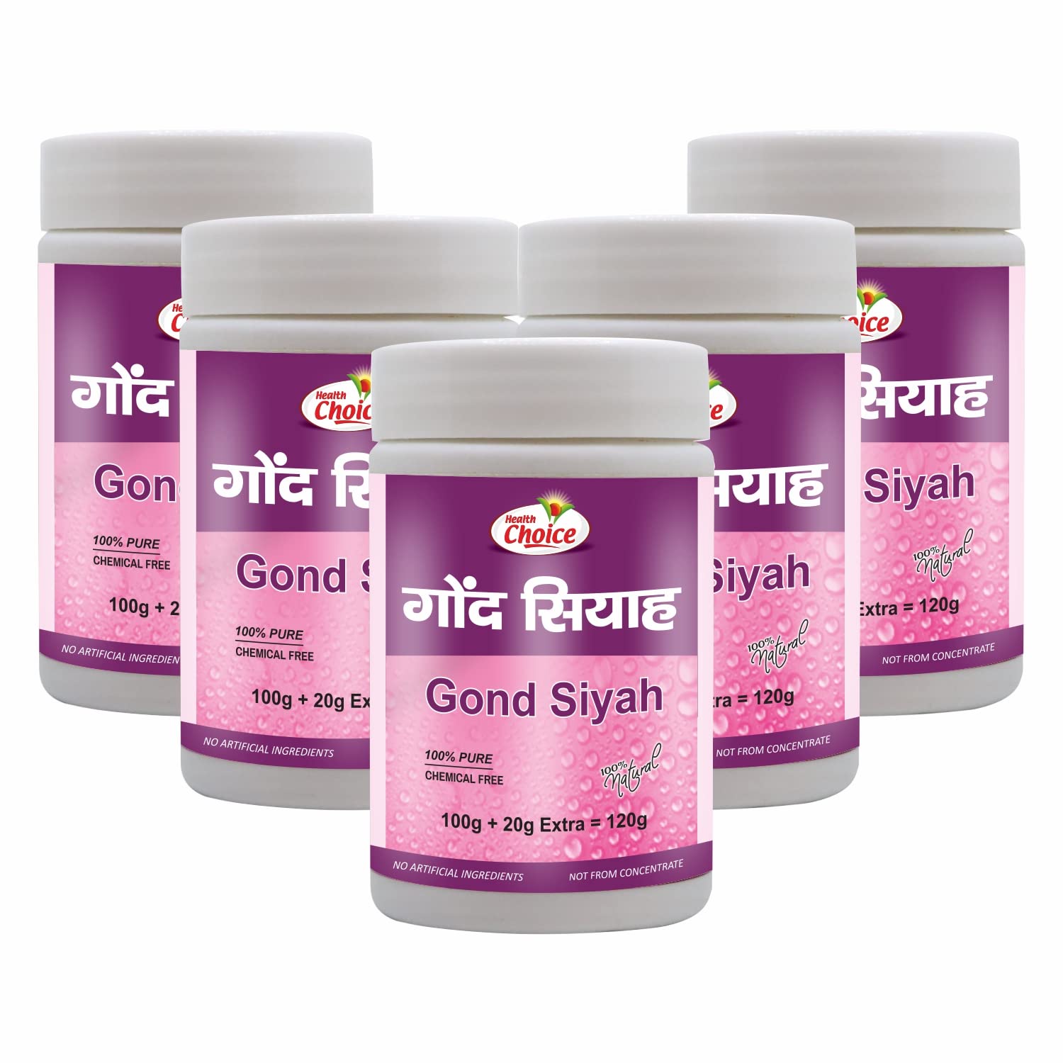 Health Choice Gond Siyah | Kala Gum | 120g (Pack of 5) | helpful for Joint Pain | 100% Pure & Natural Ayurvedic Gond (B0BN191PV4) Amazon Price History, Amazon Price Tracker