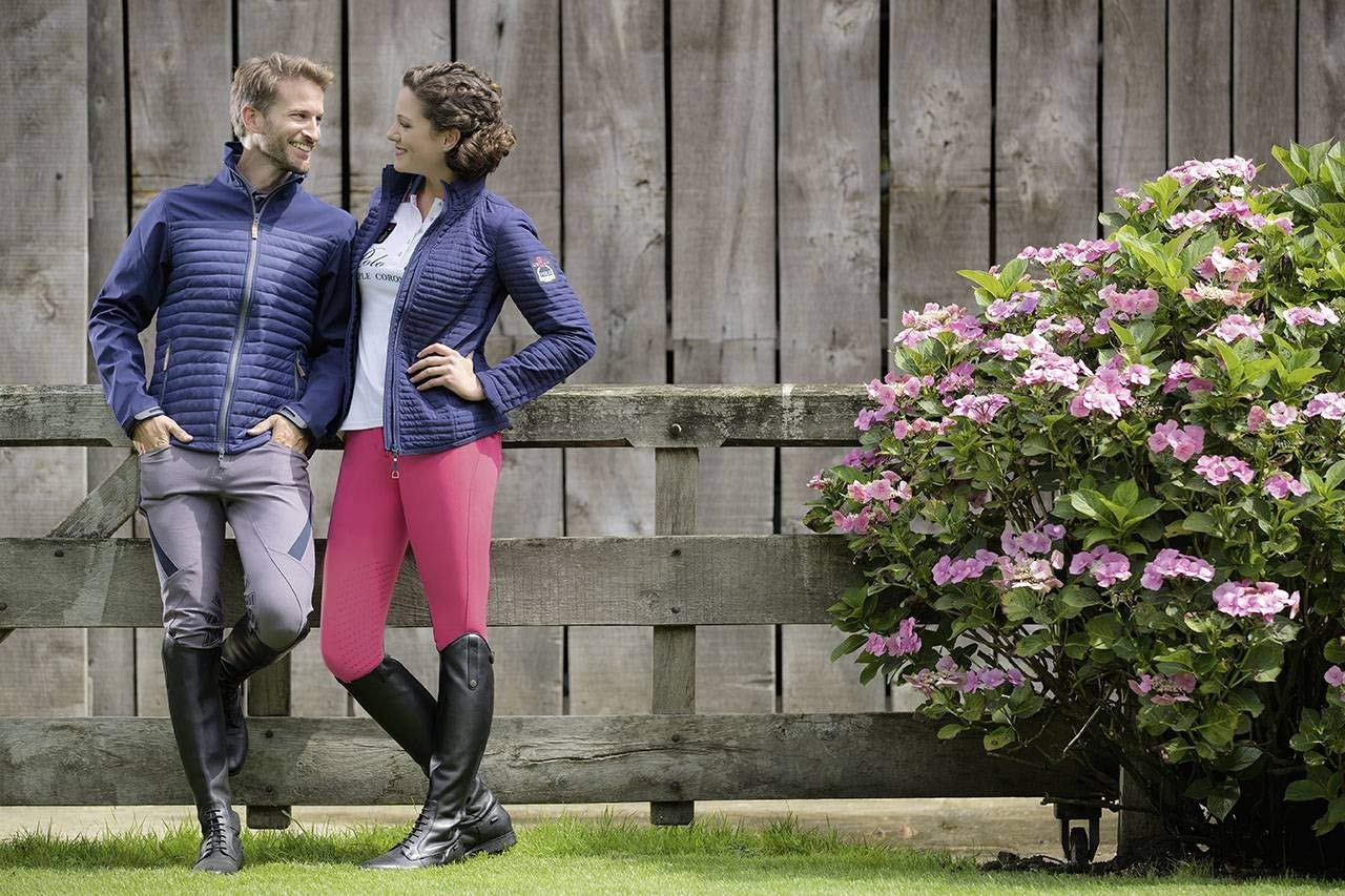 Hkm San Juan-6900 - Chaqueta de equitación para adultos, color azul oscuro, talla