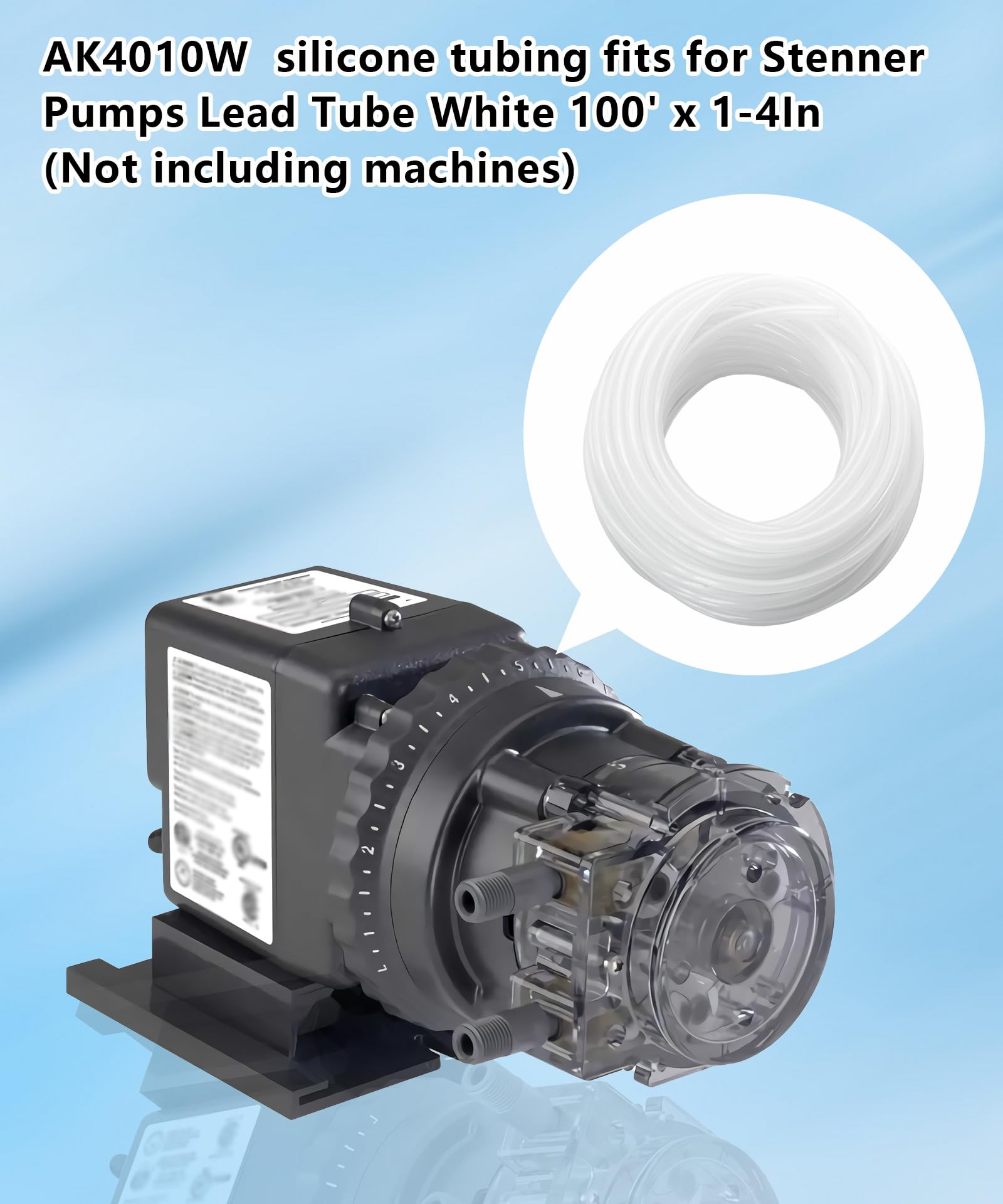 AWTURBO 1/4-Inch 100 FT Pump Suction/Discharge Tubing Fits for Sten-ner Pump,Replacem AK4010W