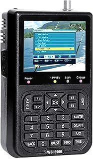 ZHITING -WS6906 Buscador satelliet, Medidor de Señal Digital de Datos de Pantalla LCD van 3,5 Pulgadas met Bolsa Protectora/Cargador de Coche, 950 MHz-2150 MHz