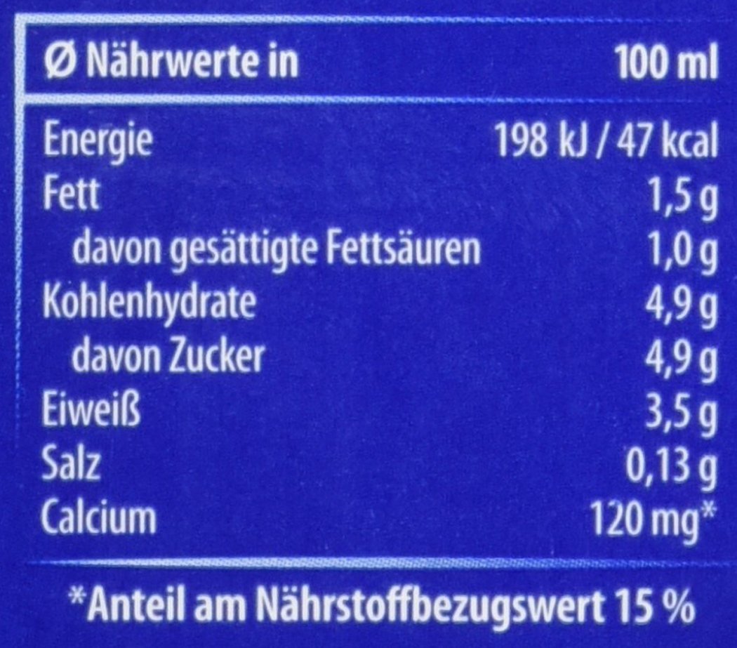 Weihenstephan Haltbare Milch 1.5 Prozent, 12er Pack (12 x 500 ml)