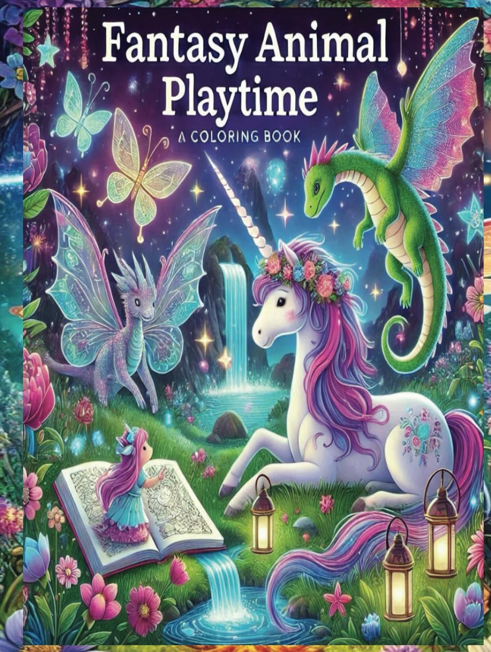Occuper les enfants sans écran livre coloriage animaux fantastiques