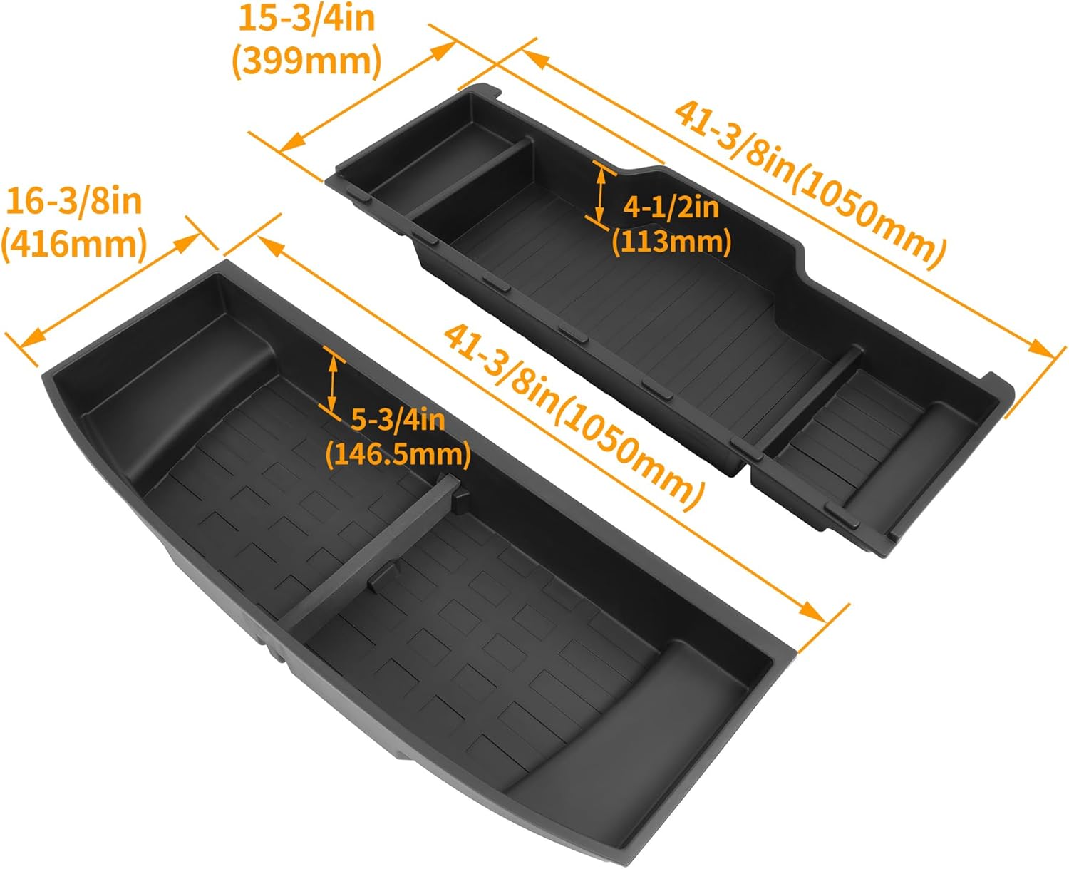 Trunk Hidden Storage Box Compatible with 2023 2024 2025 Honda CR-V (Not Fit CR-V Hybrid) Insert Rear Hatch Cargo Organizer Storage Box PP Plastic