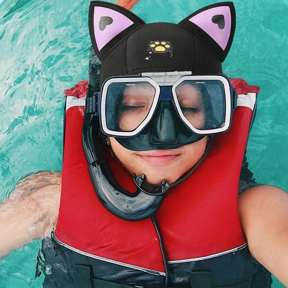 Cappello Snorkeling 3mm Neoprene Subacqueo Ispessito per Immersioni Surf