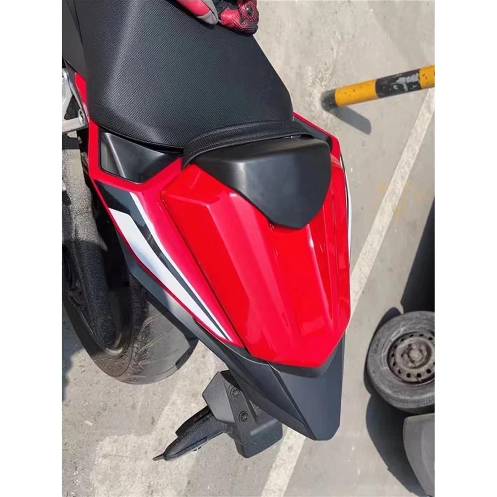 Motorrad Soziusabdeckung Für Honda CBR500R / CB500F (2016-2022) – ABS Kunststoff, Schwarz/rot