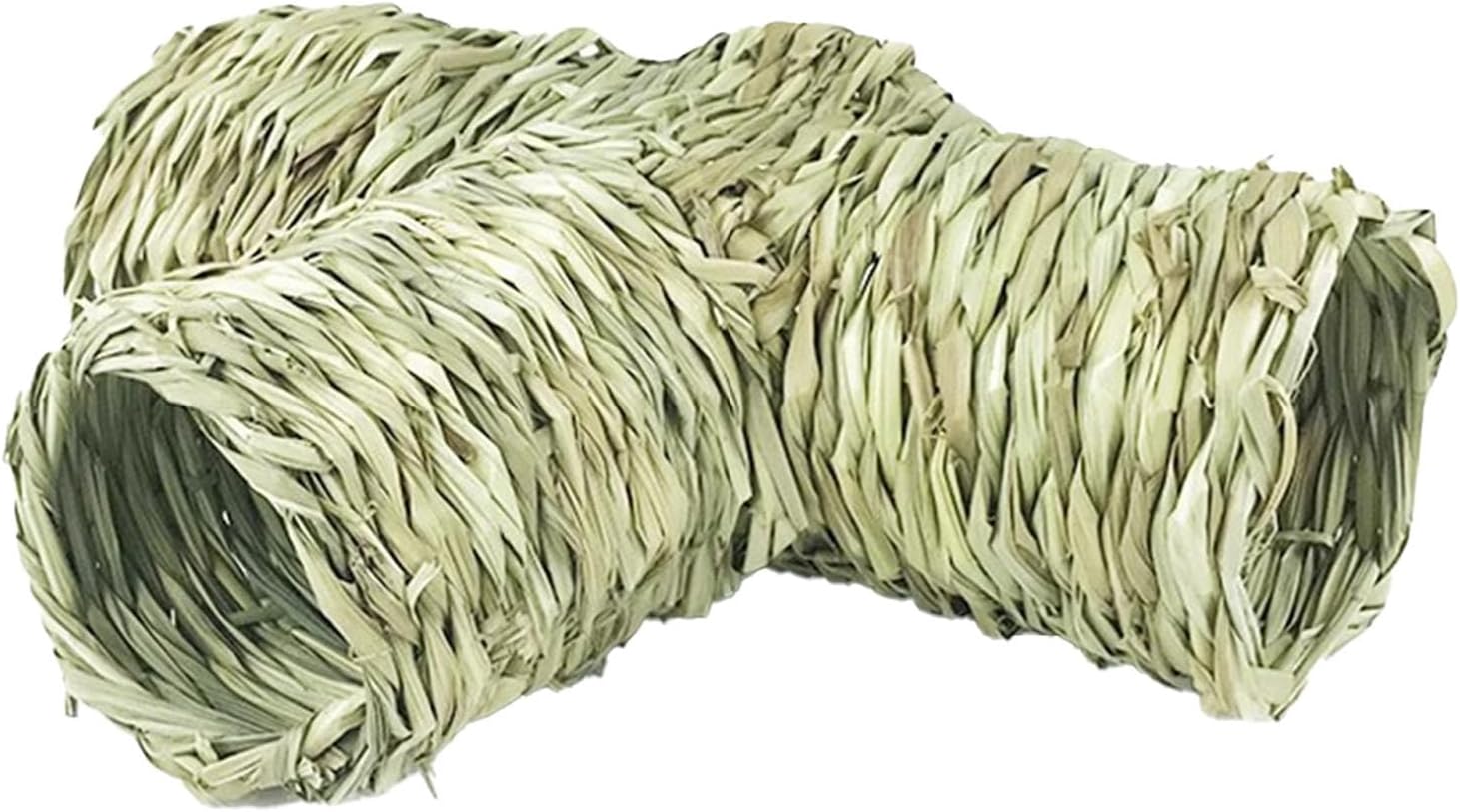Hamster Grass Tunnel Interactive Toy Cage Toys Tunnel Tube Straw House for Mice Parrot Ferret Guinea Pig Sleeping, 24x33x10cm