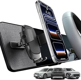 CloudValley for Hyundai Ioniq 5 Magnetic Phone Mount, Wide Clamp for 4-7.2 inch Smartphones, Metal Dashboard Phone Holder for 2022-2025 Ioniq5 2026 Ioniq 9, 2024-2026 Sonata Kona & 2025-2026 Tucson