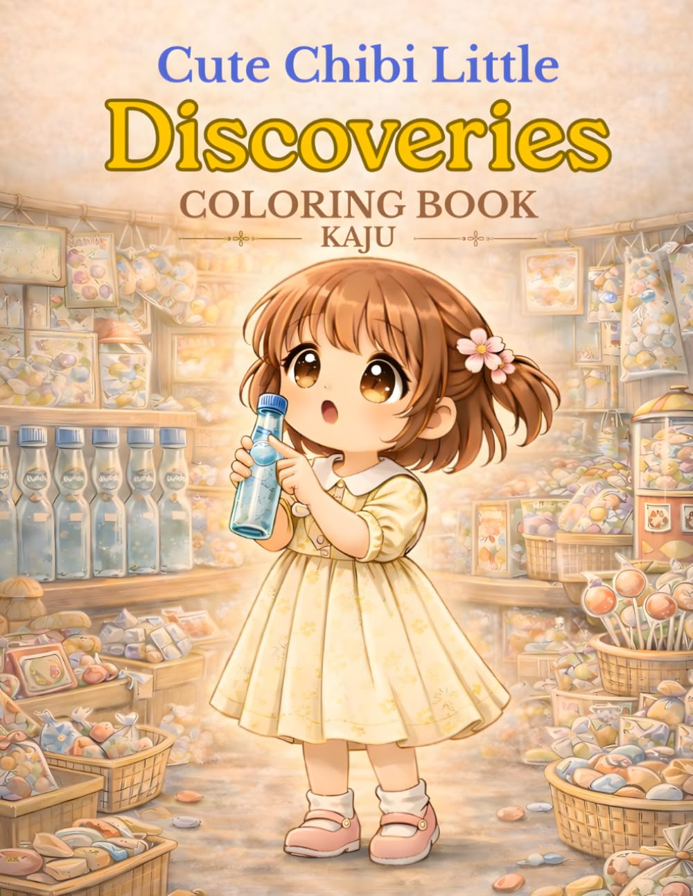 Cute Chibi Little Discoveries Coloring Book: Cozy Moments in Retro Japan