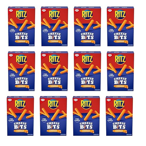 Ritz Cheese Bits Galletas con sabor a cheddar, 7.05 oz7 onzas (paquete de 12) enviadas desde Canadá