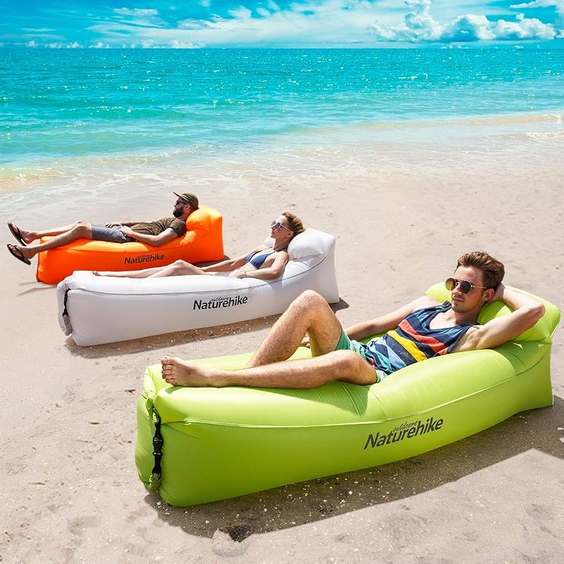 Naturehike Vízálló Felfújható Lounger Szürke - Hordozható Strand és Kempingágy