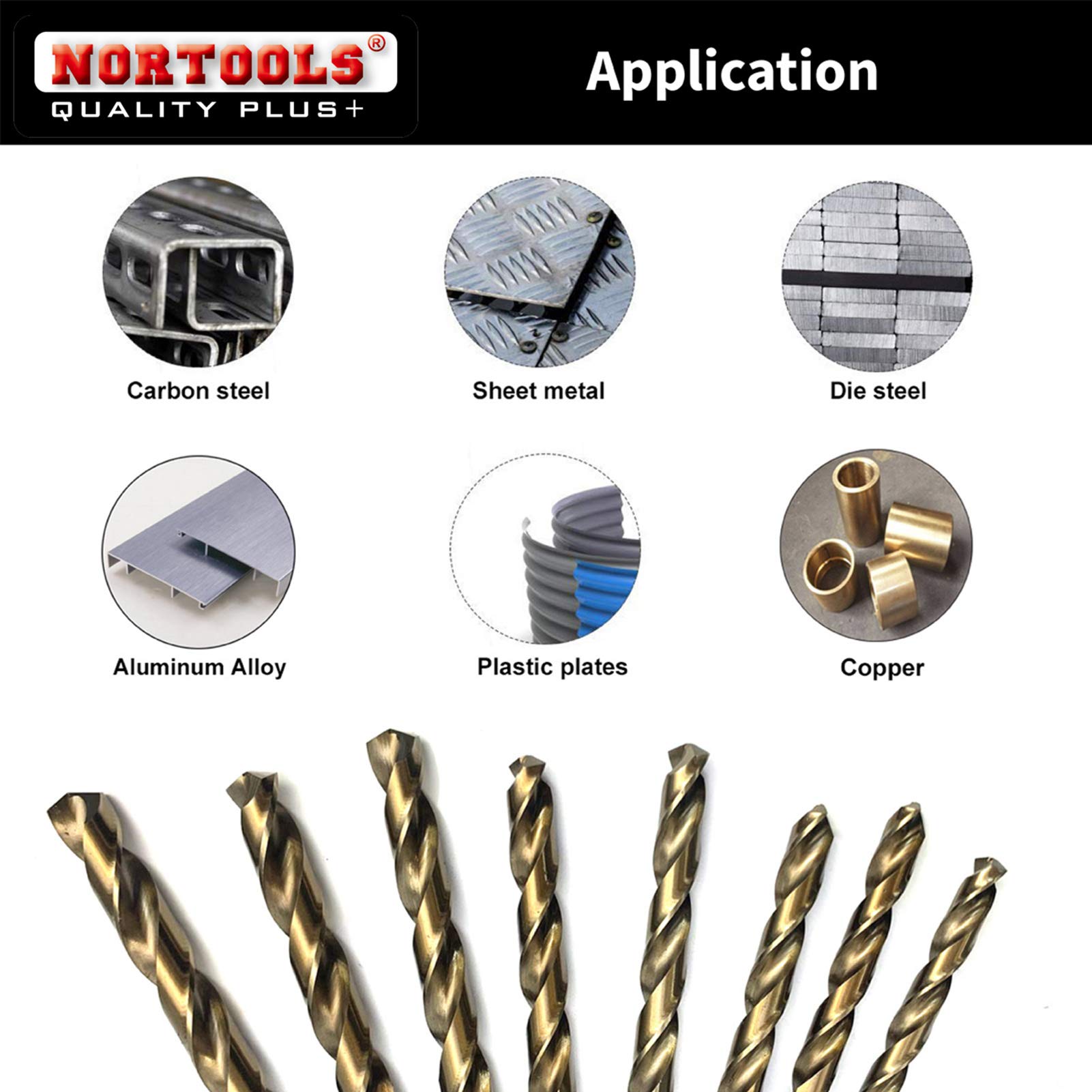 Wiertła do metalu 25 SZTUK HSS M35 kobaltowe 5% w pełni oszlifowane zestaw wierteł DIN338 1,0-13 mm