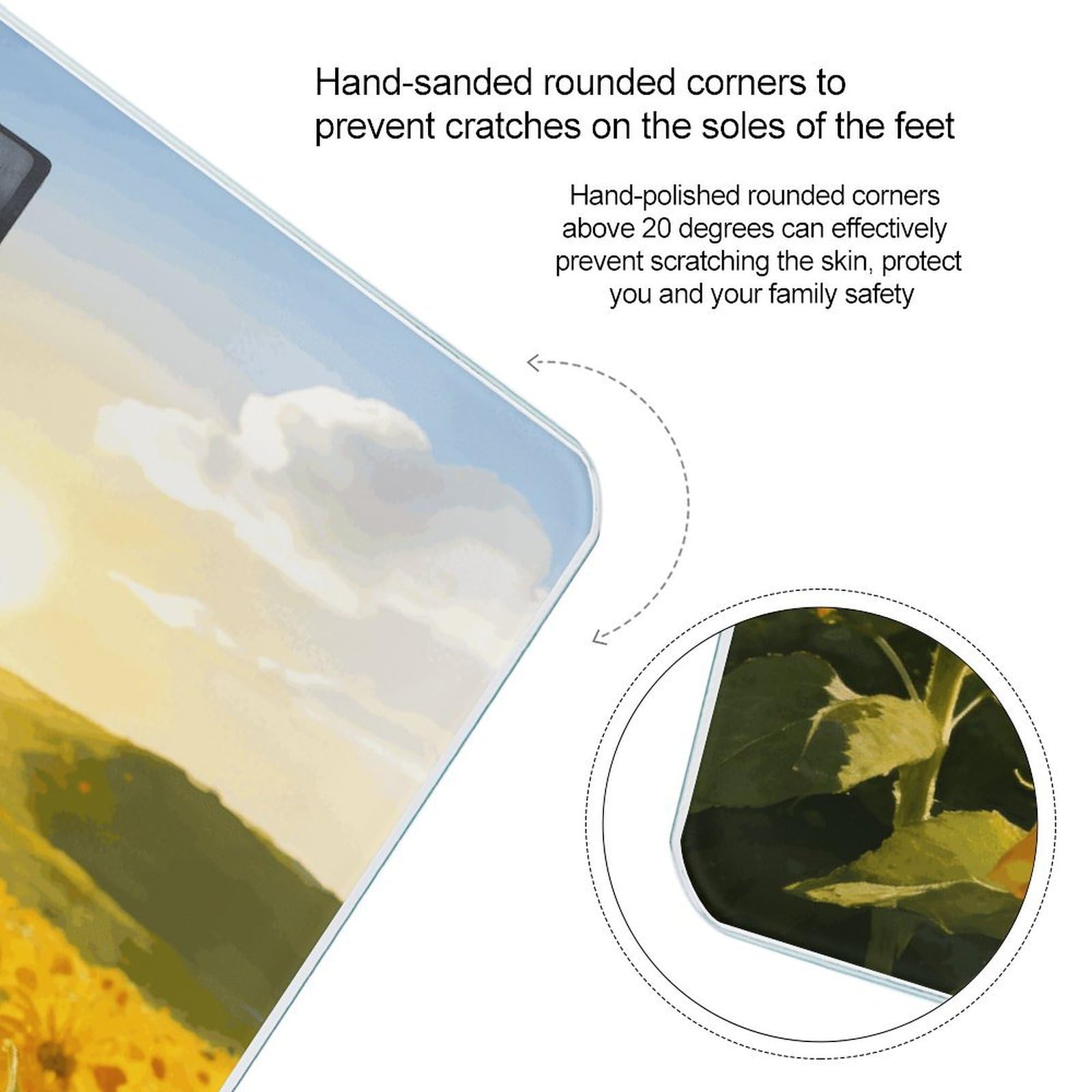 Golden Wilderness - Báscula digital de alta precisión con pantalla LCD grande, báscula de peso duradera para uso doméstico, mide hasta 400 libras/180 kg
