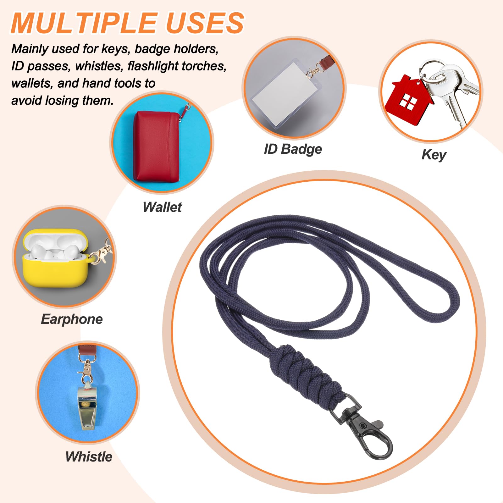 PATIKIL 44cm Neck Lanyard with Hook - Image 4