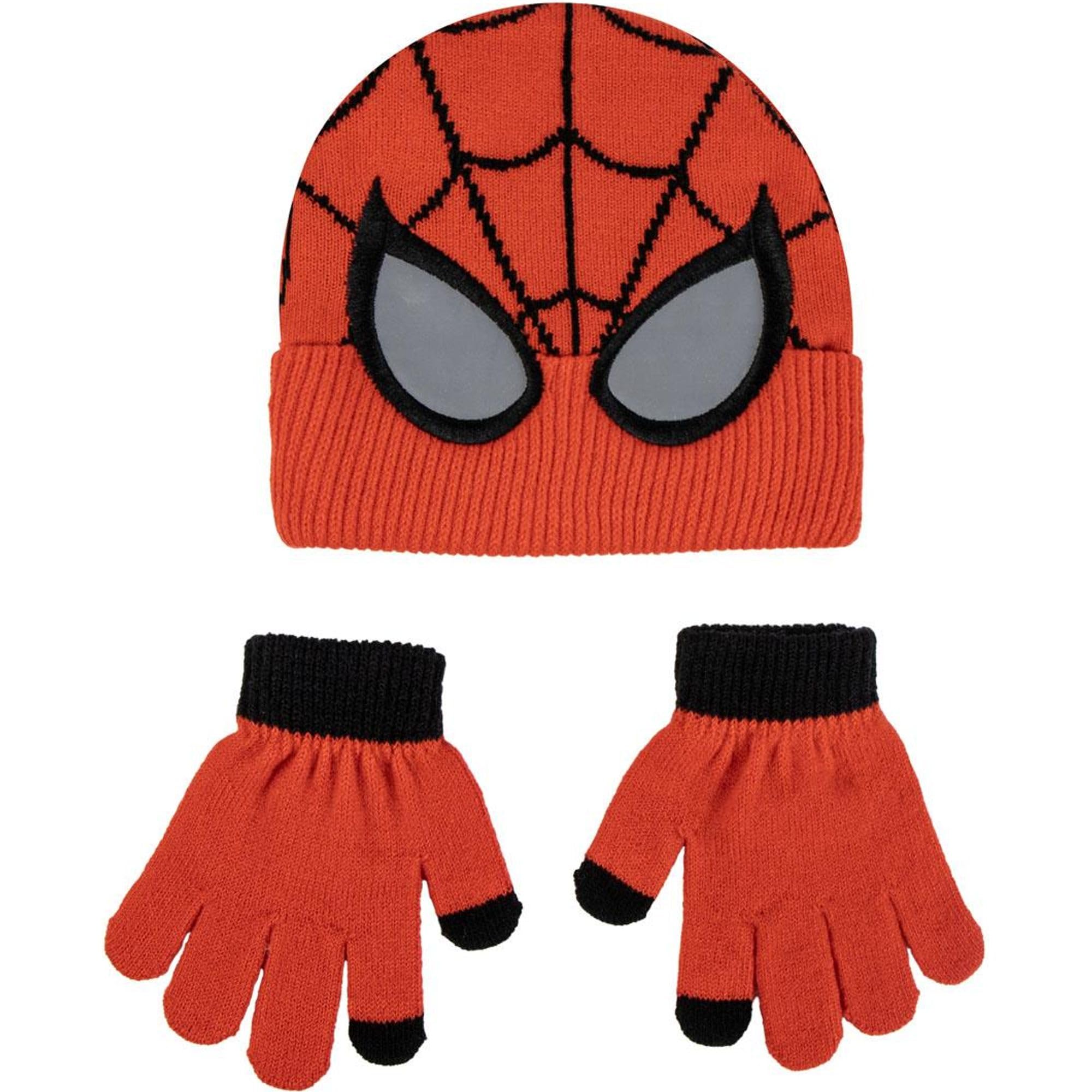 CERDÁ LIFE'S LITTLE MOMENTS Spiderman Hat and Gloves Set Soft and Official Licence-Children's Thermal Clothing Ideal Cold Set 2 Pieces, Standard (Pack of 2) Unisex Children