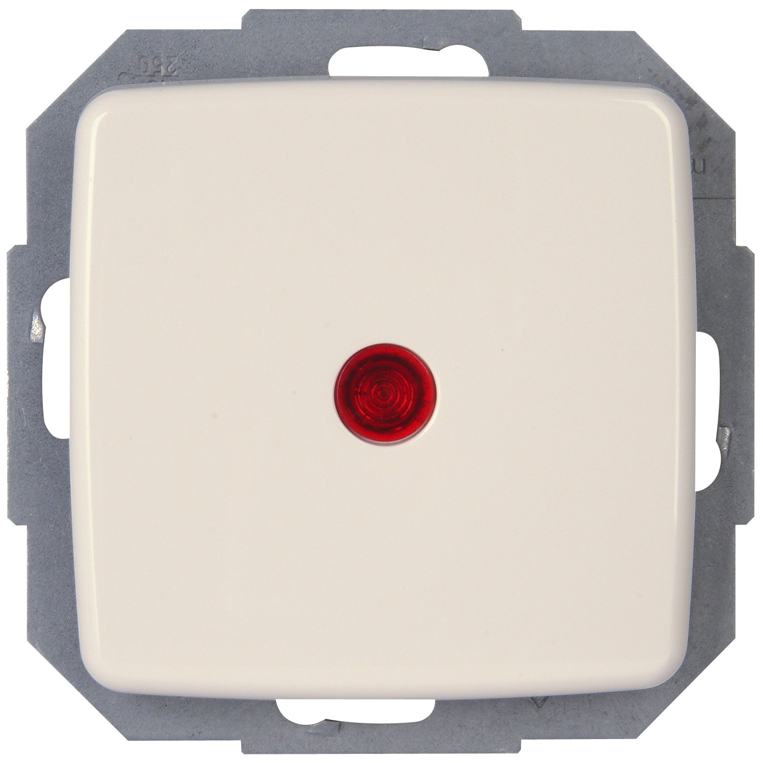 Kopp Europa 586671081 Double-Throw Control Switch Illuminated, reinweiß