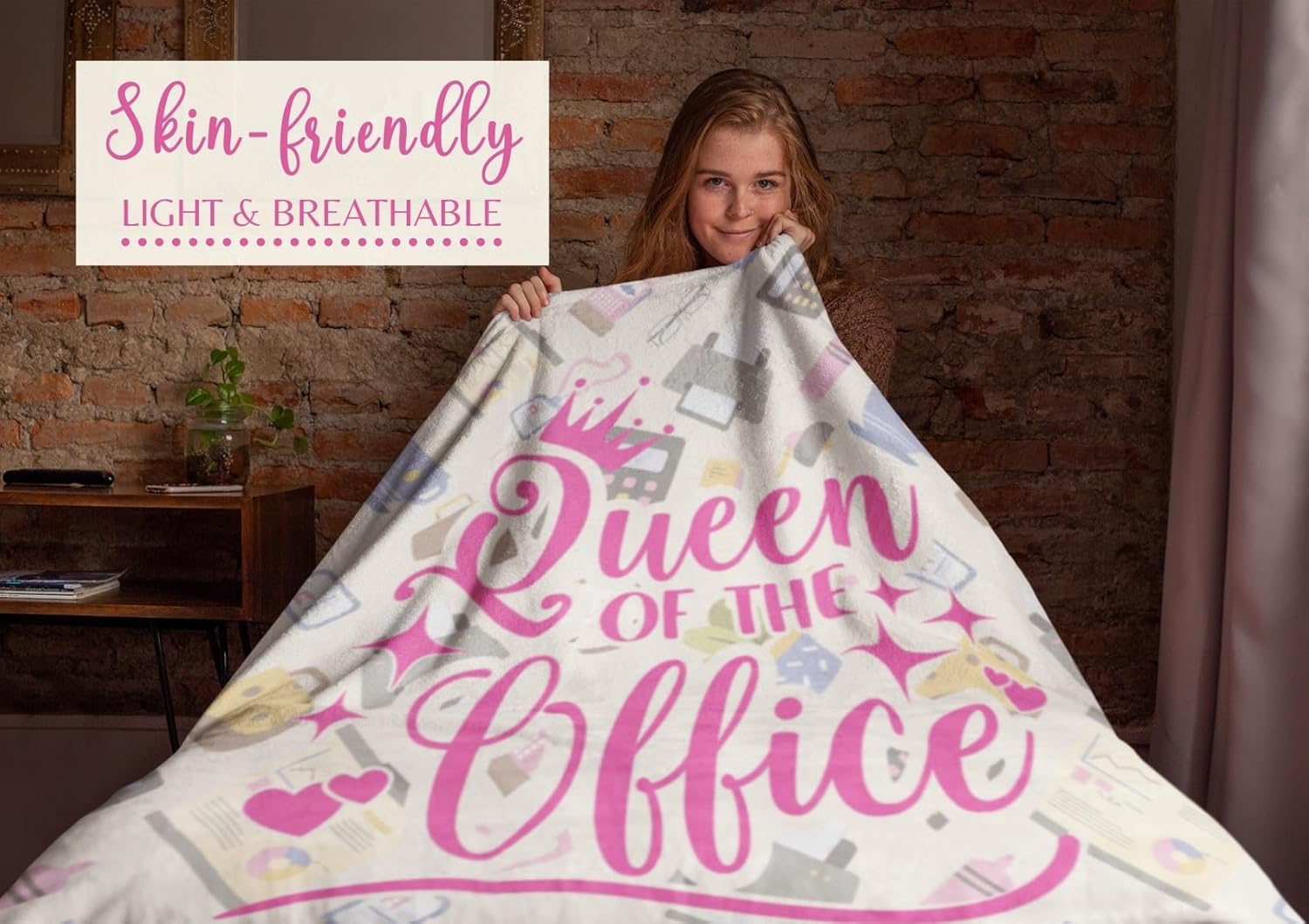 Secretary Gifts for Woman, Throw Blanket for Secretaries' Day Administrative Professional Day Gifts for Appreciation, Christmas, Birthday - 50" x 65" - Image 3