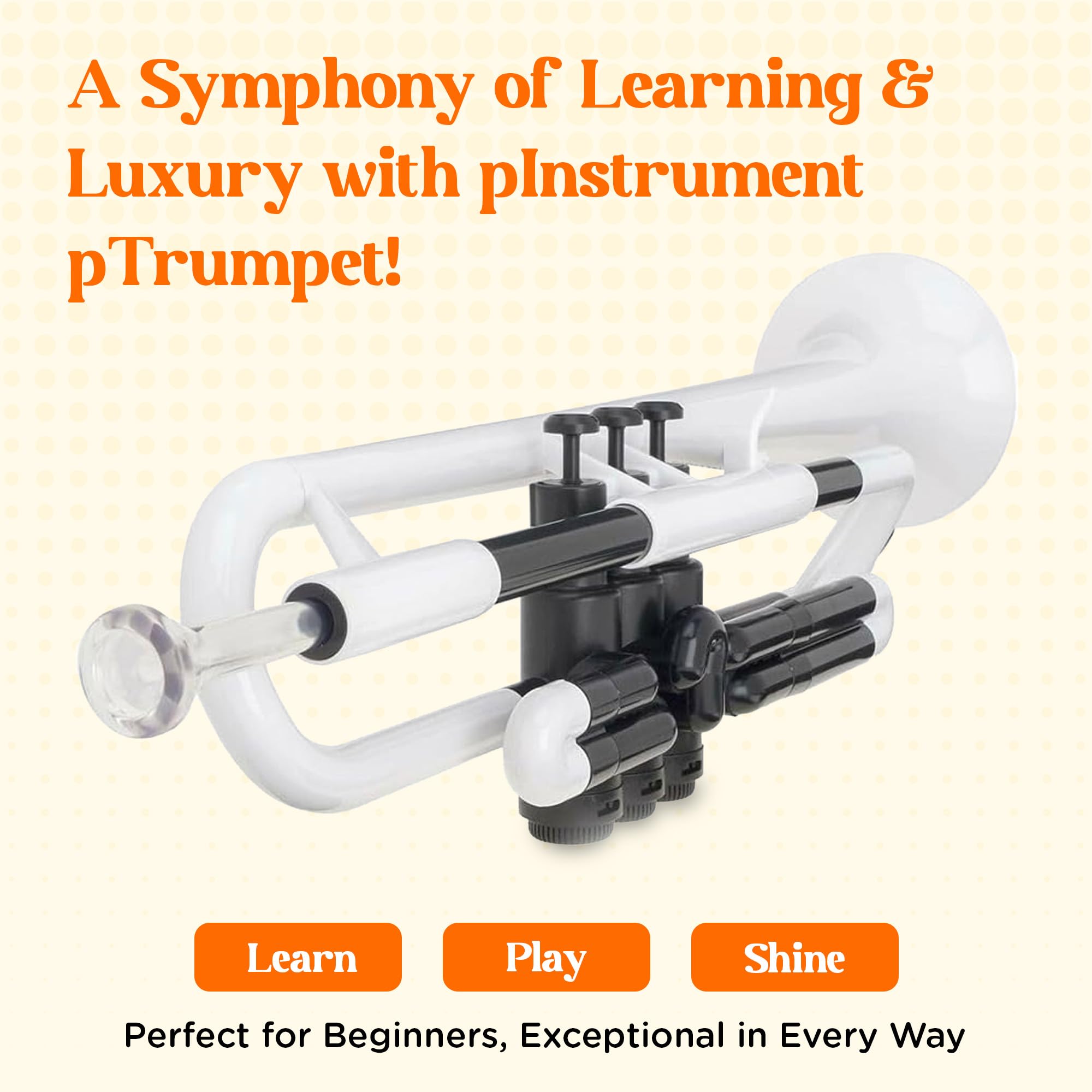 Amazon.com: pTrumpet Bb Plastic Trumpet - Durable pInstruments